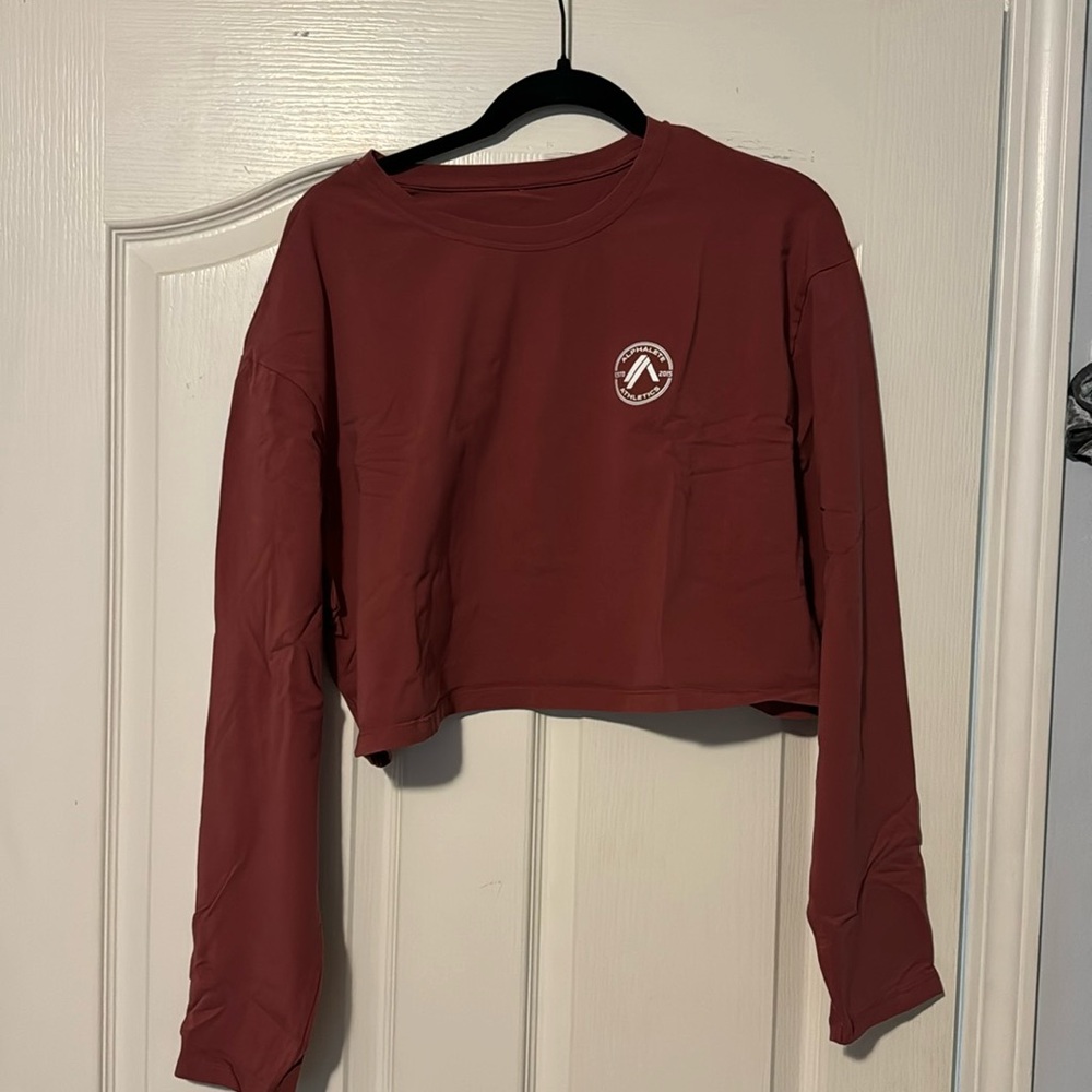 Alphalete Dynasty LS Cropped Shirt GingerRed